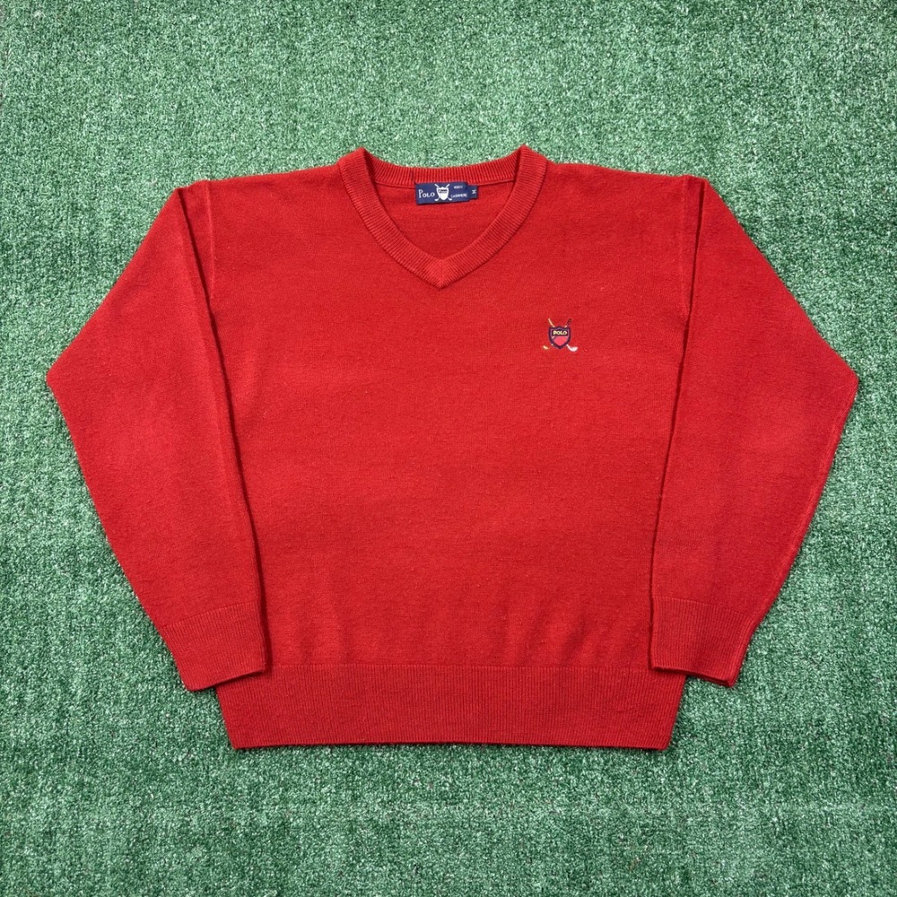 Vintage Polo Golf Cashmere V-neck Sweater